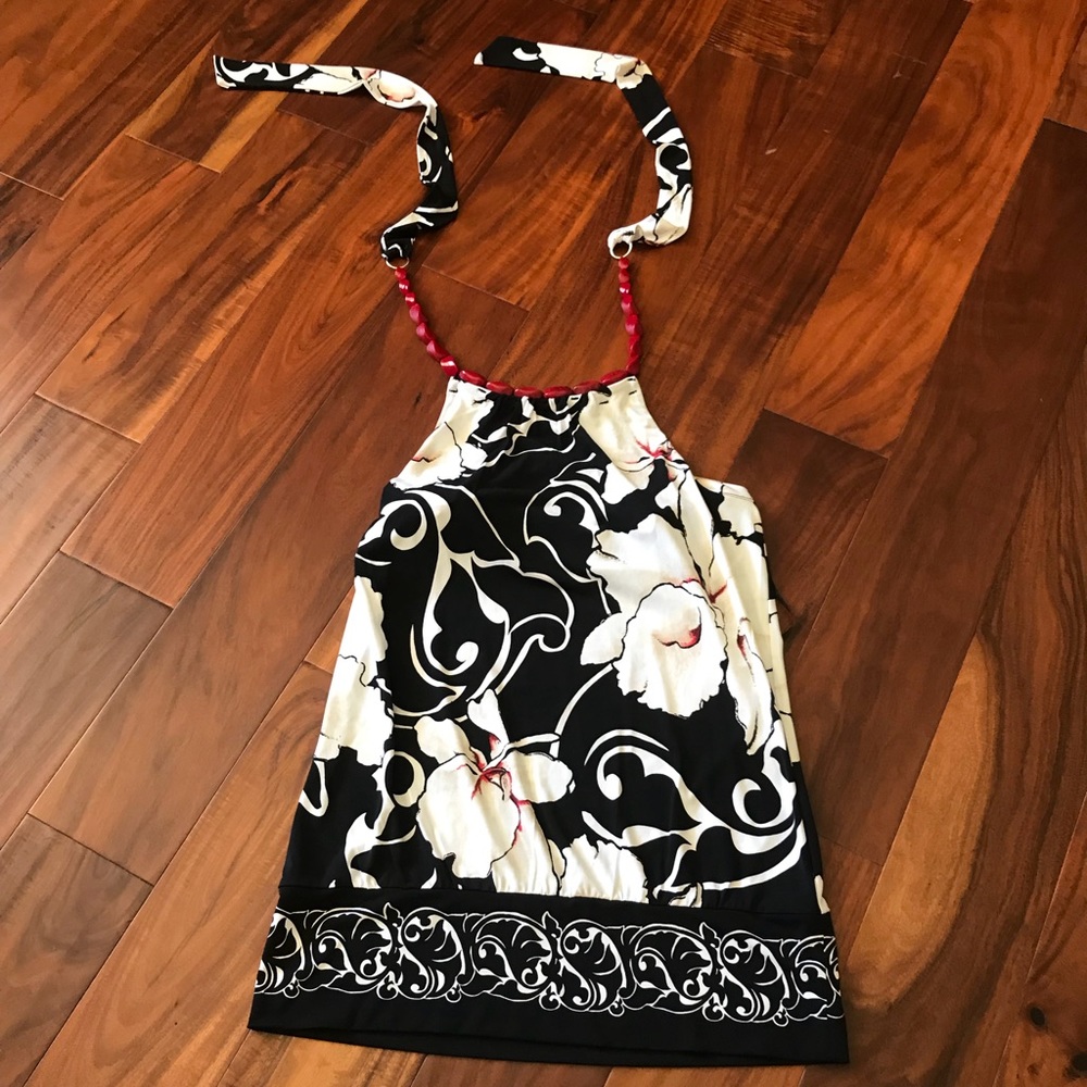 Beautiful beaded halter top.